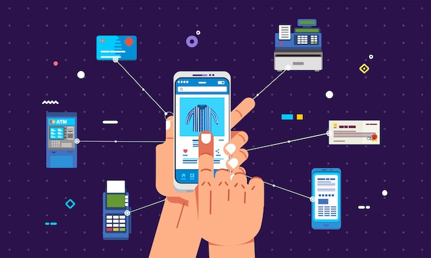 スマートフォンでのオンラインショッピングと支払い方法