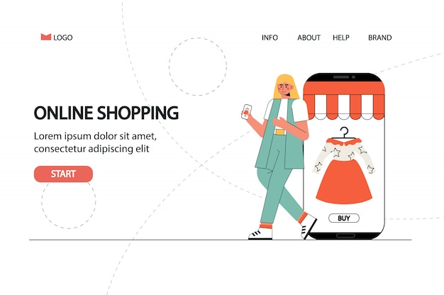 Online shopping and payment web template