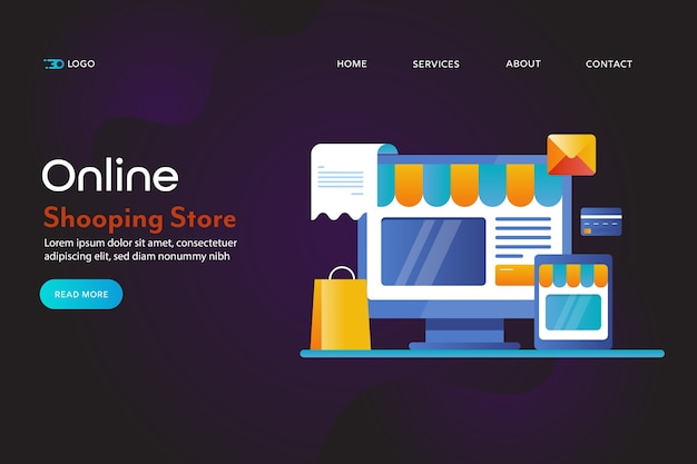 online shopping store banner