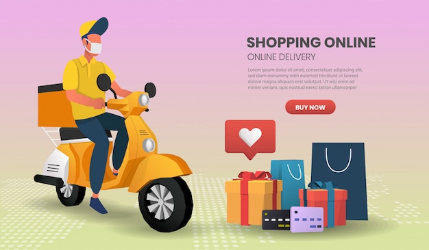 Online Shopping template banner