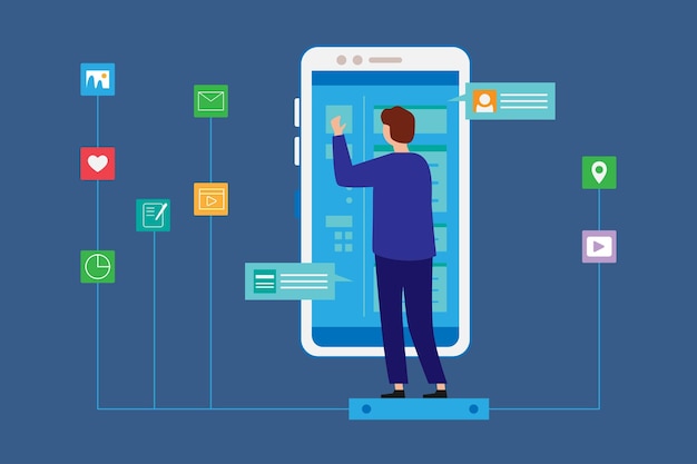 online social communication applications ux design