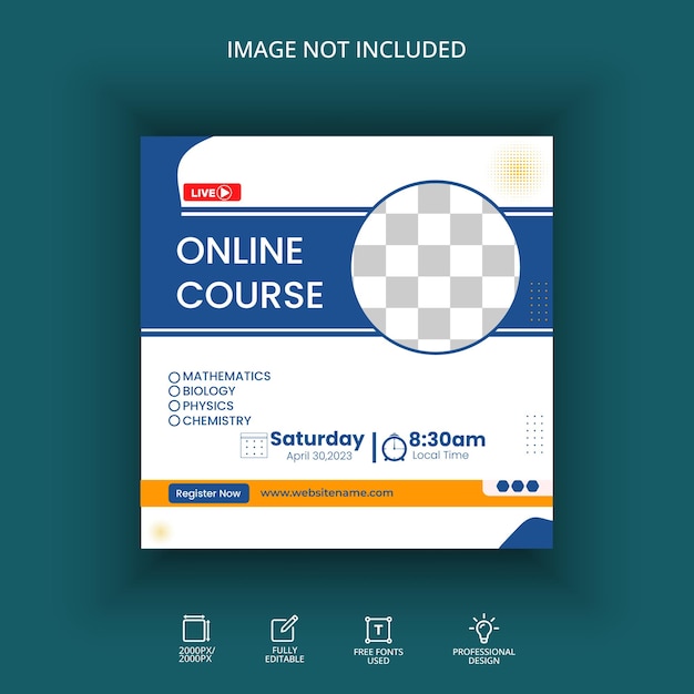 online software developer online service courses poster template