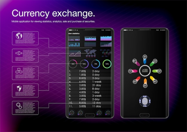 Online statistics and data Analytics.Digital money market, investment, finance and trading.  Perfect for web design, banner and presentation. .