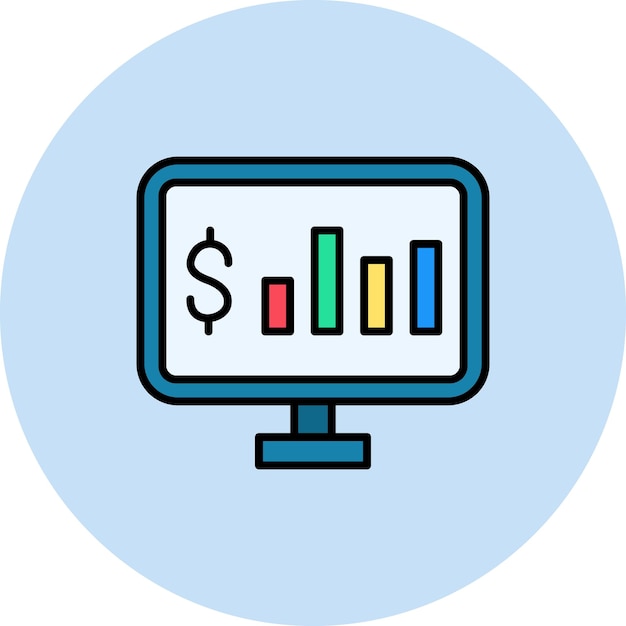 Online statistieken icoon vector afbeelding Kan worden gebruikt voor Business