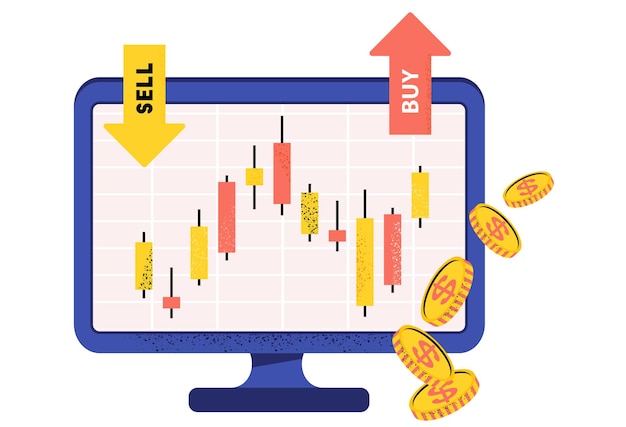 Online stock broker japanese candlestick chart financial market