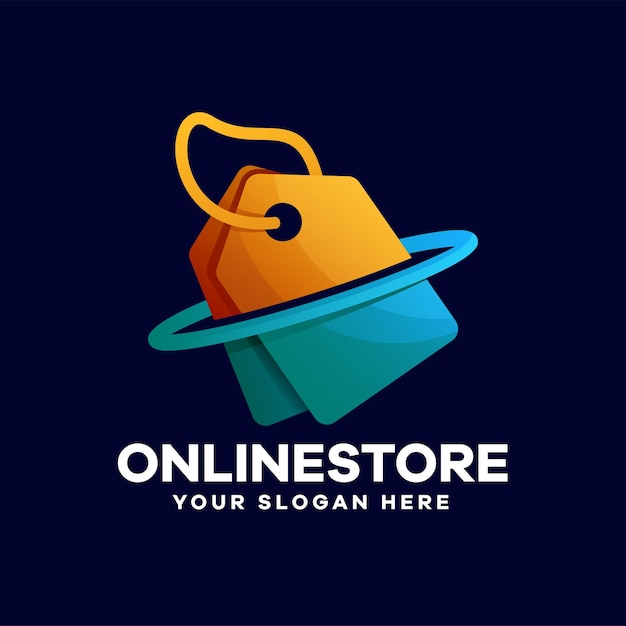 Online store gradient logo