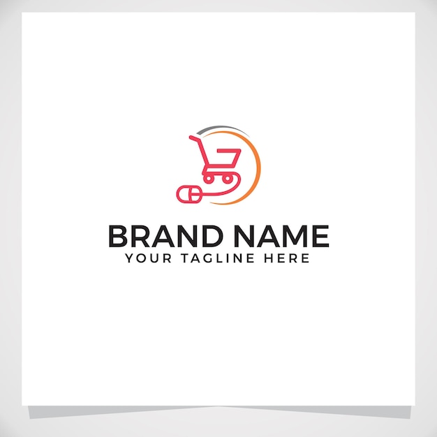 Online store logo design template