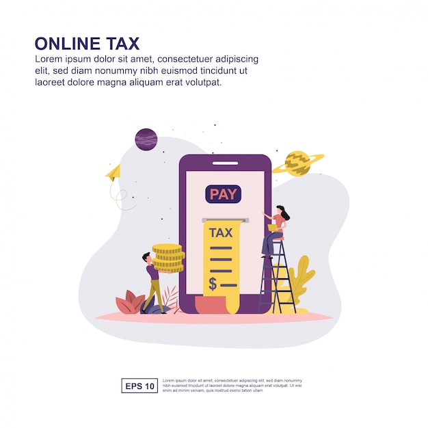 Online tax concept