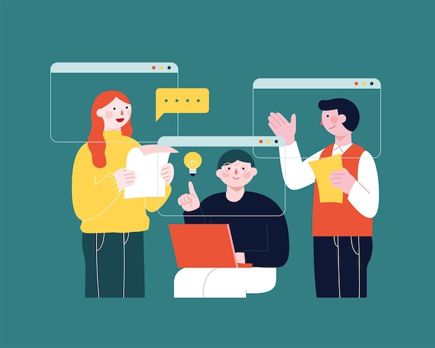 online team work