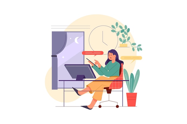 Premium Vector Online Technical Support Illustration Concept zachery-burnette