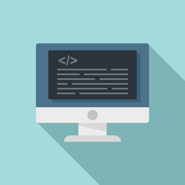 Online testen van software-icoon Vlakke afbeelding van online testen van software vector pictogram voor webdesign