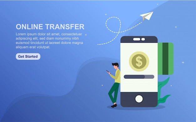 Vector online transfer template