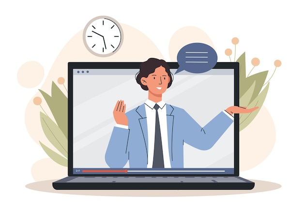 Online webinar-concept