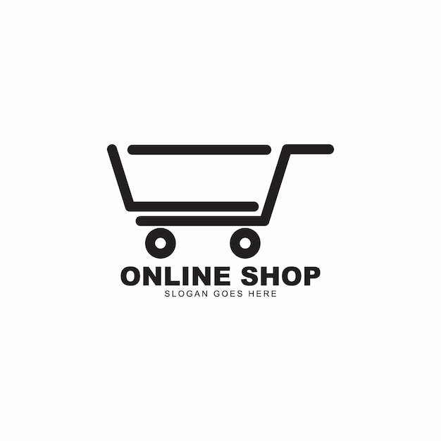 online winkel e-commerce logo eenvoudig minimalistisch