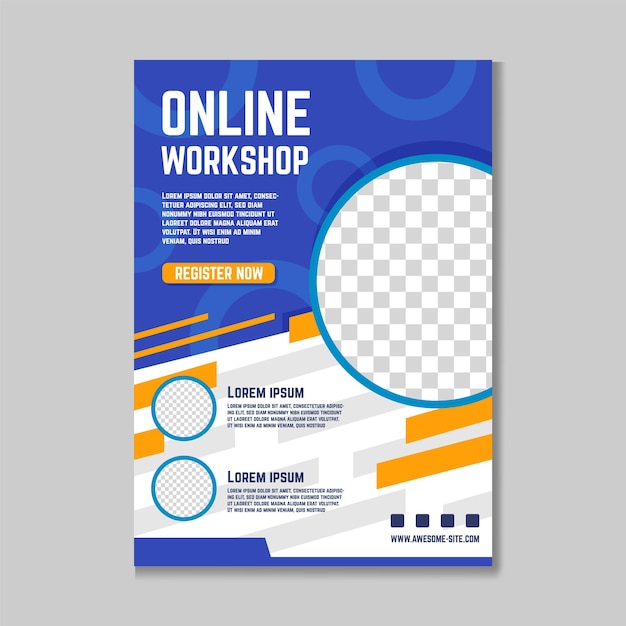 Online Workshop Poster Template