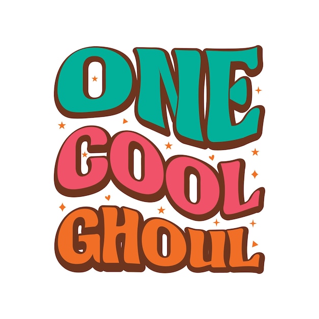 only cool choul, Groovy Typography Vector T-shirt Design