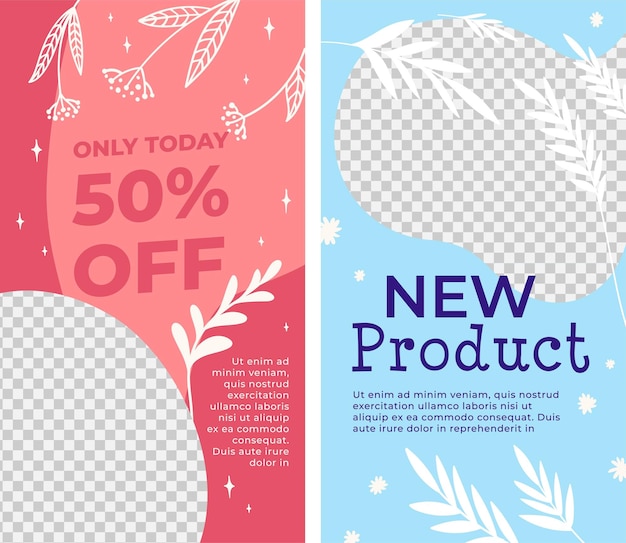 Vector only today price reduction new product banner
