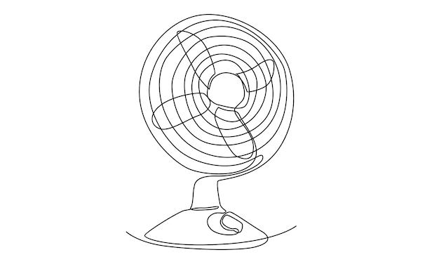 ononderbroken lijn van elektrische ventilator voor huishoudelijk gebruik;