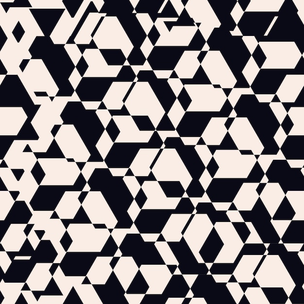 Onregelmatige geometrische tegels. Decoratief naadloos patroon. Herhalende achtergrond. Betegelbaar behang.