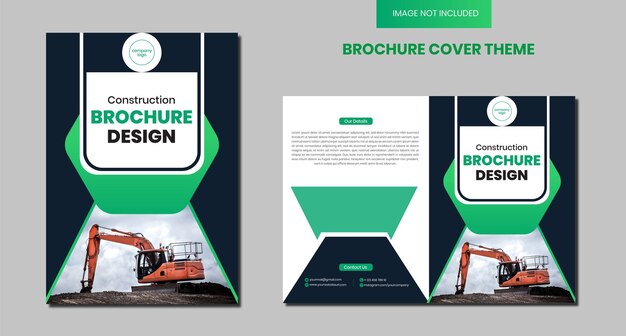 Vector onroerend goed brochure omslag thema ontwerp moderne brochure ontwerpsjabloon