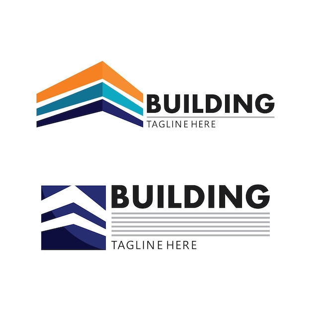 Onroerend goed en huis gebouwen vector logo pictogrammen sjabloon
