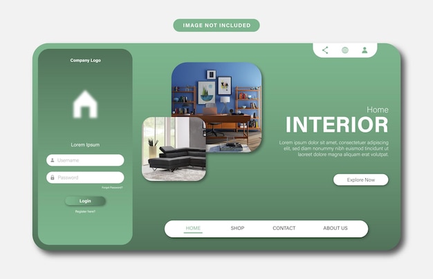 Onroerend goed en interieur landingspagina