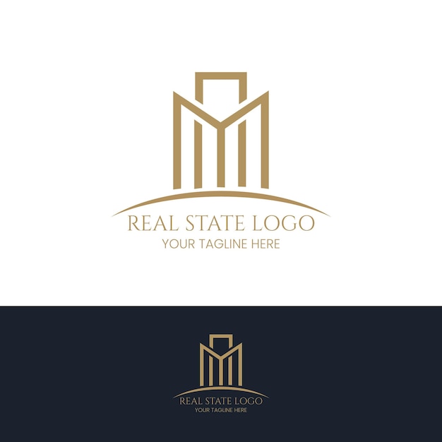 Onroerend goed logohome care logopropertyhouse logohome and building vector logo template