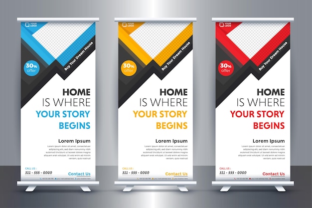 Onroerend goed Roll-up Banner Design