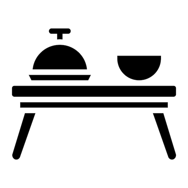 Ontbijtbak icoon vector afbeelding Kan worden gebruikt voor Brunch