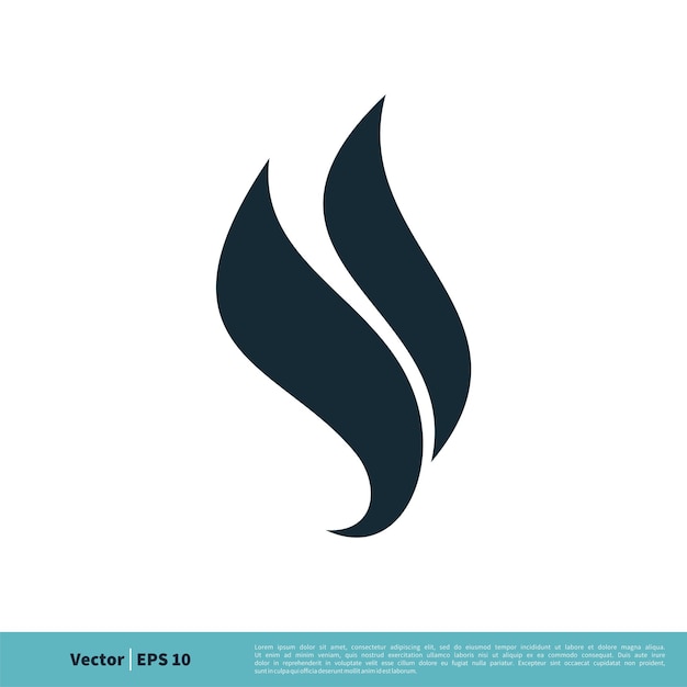 Ontvlambare Swoosh Icon Vector Logo Template Illustratie Ontwerp Vector EPS 10