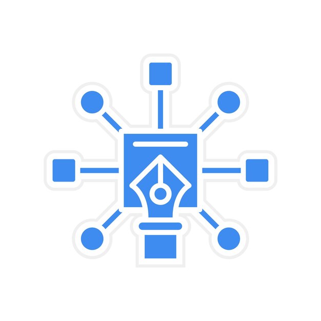 Ontwerp algoritme icoon vector afbeelding Kan worden gebruikt voor data analytics