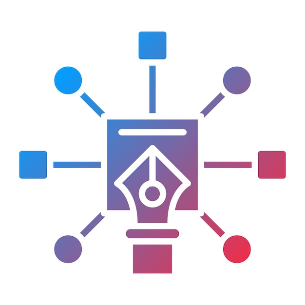 Ontwerp algoritme icoon vector afbeelding Kan worden gebruikt voor data analytics