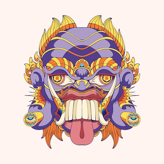 Vector ontwerp barong dans vector kunst