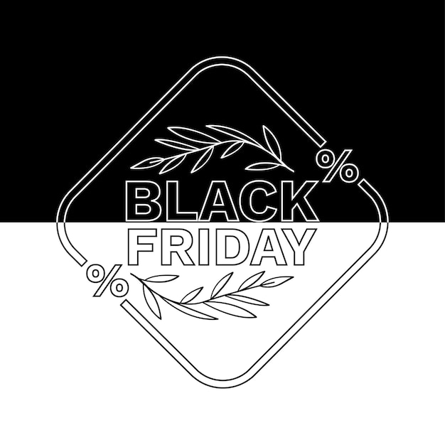 Vector ontwerp black friday-illustraties