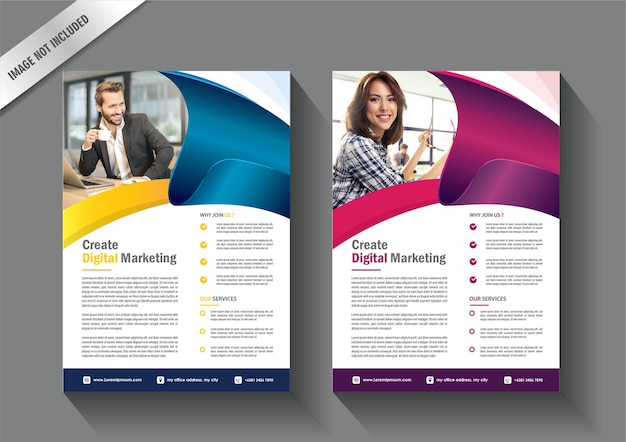 ontwerp brochure folder zakelijke sjabloon