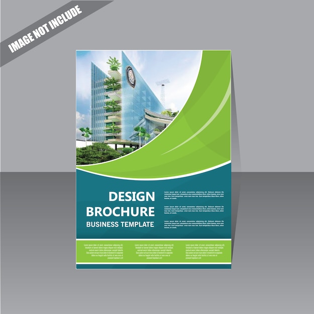 Vector ontwerp dekking brochure zakelijke sjabloon voor loyale jaarverslag