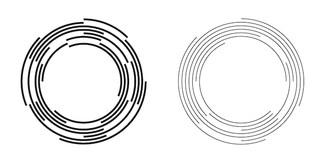 Ontwerp elementen symbool instellen bewerkbare halftone frame stip cirkel patroon op witte achtergrond vector illustratie eps 10 frame met zwarte willekeurige stippen ronde rand pictogram met behulp van halftone cirkel stippen tekst