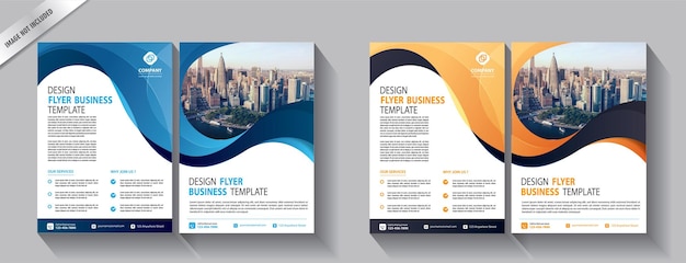 Ontwerp flyer brochure zakelijke sjabloon voor jaarverslag met modern idee