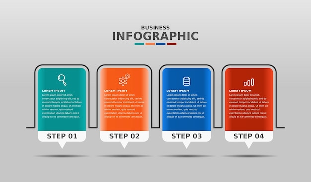 Ontwerp infographic zakelijke sjabloon