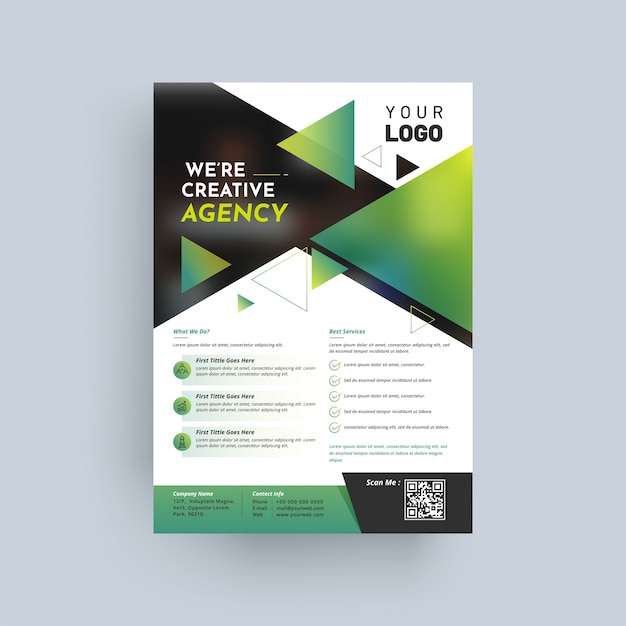 Vector ontwerp jaarverslag, cover, vectorsjabloon brochures, flyers, presentaties of folder