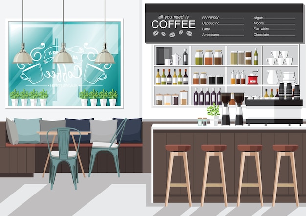 Ontwerp je koffieshop