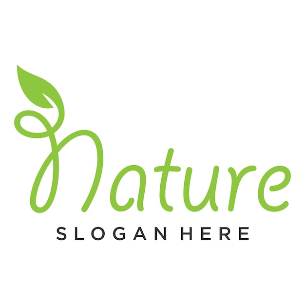 Ontwerp logo natuur groen