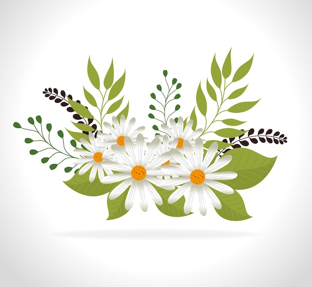 Vector ontwerp met bloemen