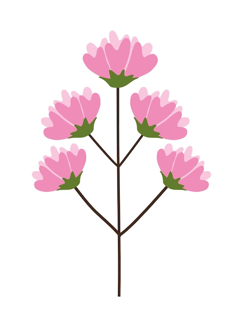 Vector ontwerp met bloemen.