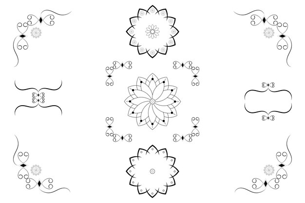 Ontwerp met bloemendecoratie