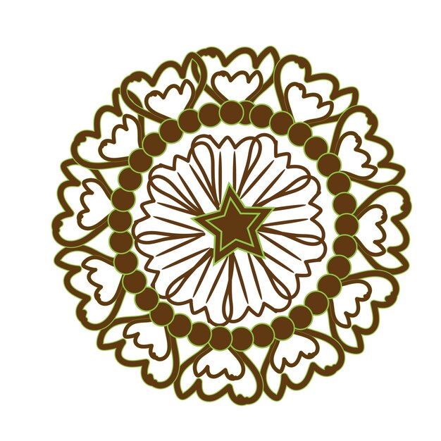 Ontwerp met bloemenmandala