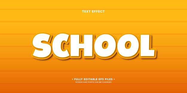 ontwerp met schoolteksteffect