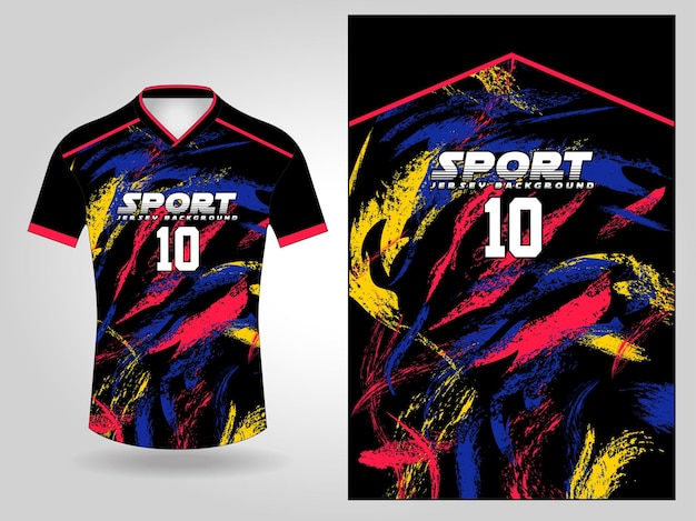 Ontwerp met sportjerseypatroon