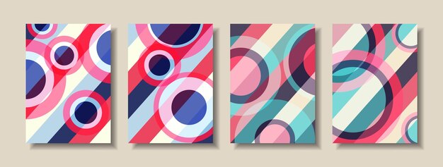 Vector ontwerp moderne stijl cirkelvorm en trendy abstracte achtergrond minimalistisch