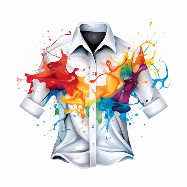 ontwerp shirt sjabloon mode voorkant vectorillustratie draag witte mannen kleding kleding